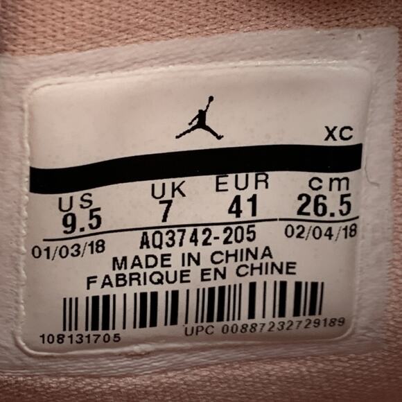 Jordan Air 1 High Zip Shoes AQ3742-205 Women’s‎ Sz 9.5 - Picture 10 of 10